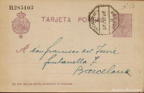 Sellos: FA4423. 1922, Entero postal dirigido a Barcelona